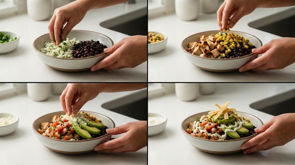 Easy Chicken Burrito Bowl Recipe | Healthy Mexican Lunch Idea